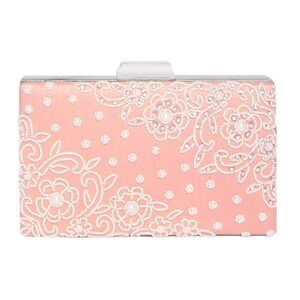 2714 Peach Clutch Purses Gift Wedding Handmade Evening Handbags Party
